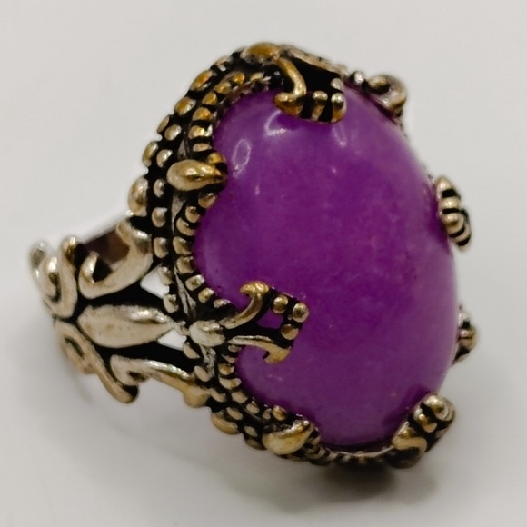 Fine Jewelry Carolyn Pollack Relios Genuine Oval Charoite Ring - Picture 6 of 6